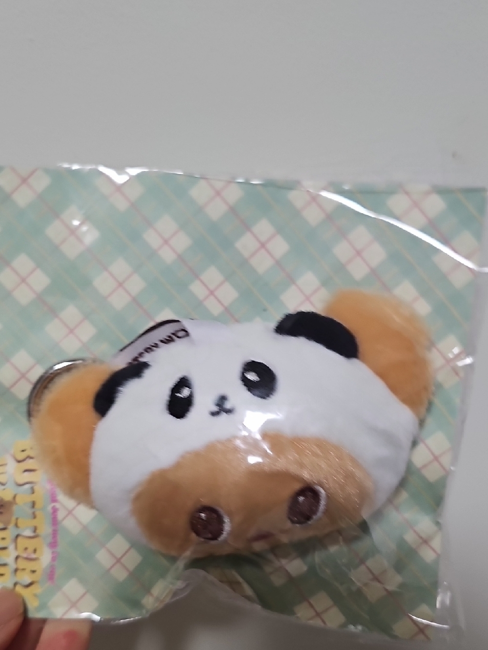 Butter Bear Cute Panda plush keychain